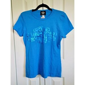 Harley Davidson Museum Women's Small Blue T-Shirt Milwaukee‎ Wi NWT